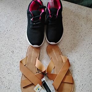 Black and Pink Women's Sneakers